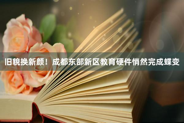 旧貌换新颜！成都东部新区教育硬件悄然完成蝶变
